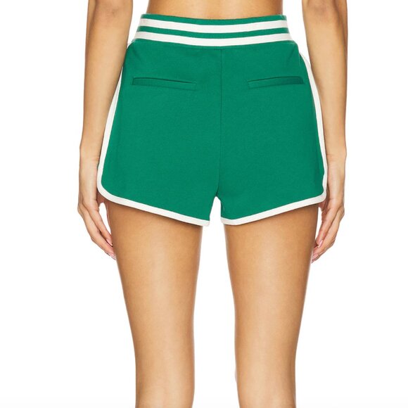 NEW Favorite Daughter Retro Dolphin Short Emerald Green Mini Sweat Gym Athletic - Picture 4 of 4